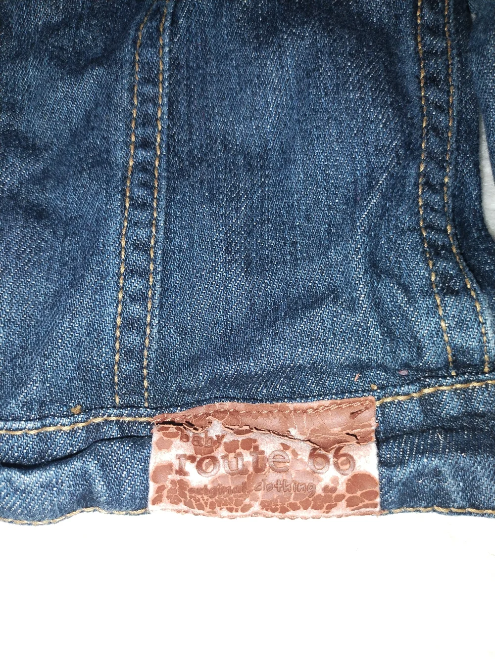Route 66 Kids Denim Jacket with Gray Hood